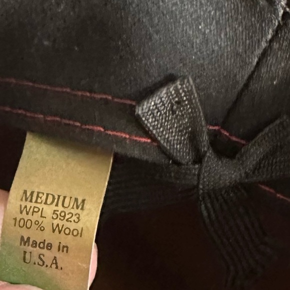 Vintage mens wool fedora hat Lite Felt Medium tan beige - Picture 4 of 5